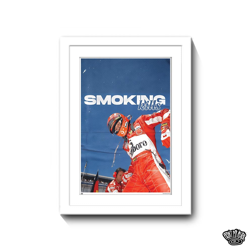 F1 Quotes Poster - Smoking Kills