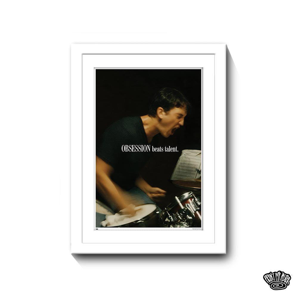 Quotes Poster - Obsession Beats Talent