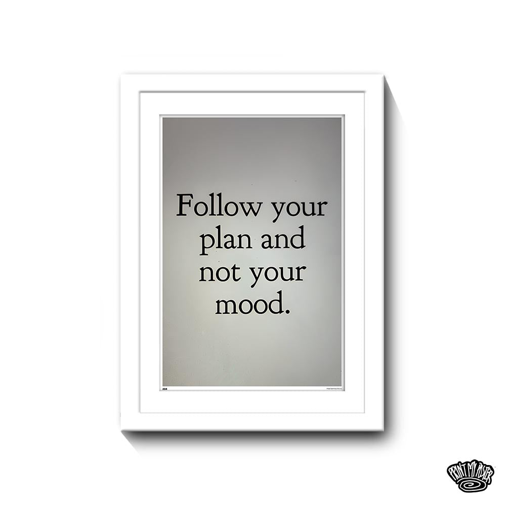 Follow Your Plan