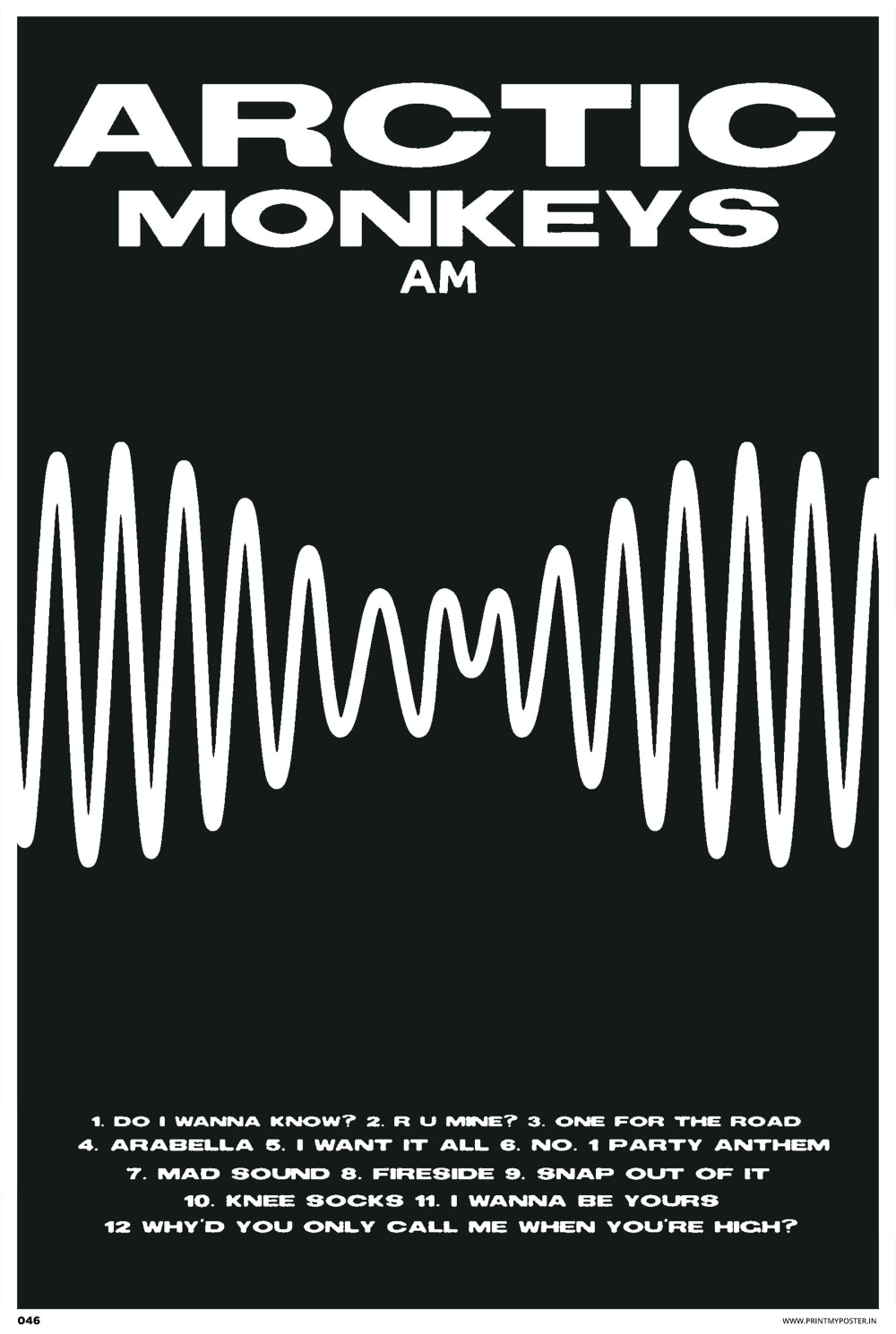 Arctic Monkeys - AM Music Poster
