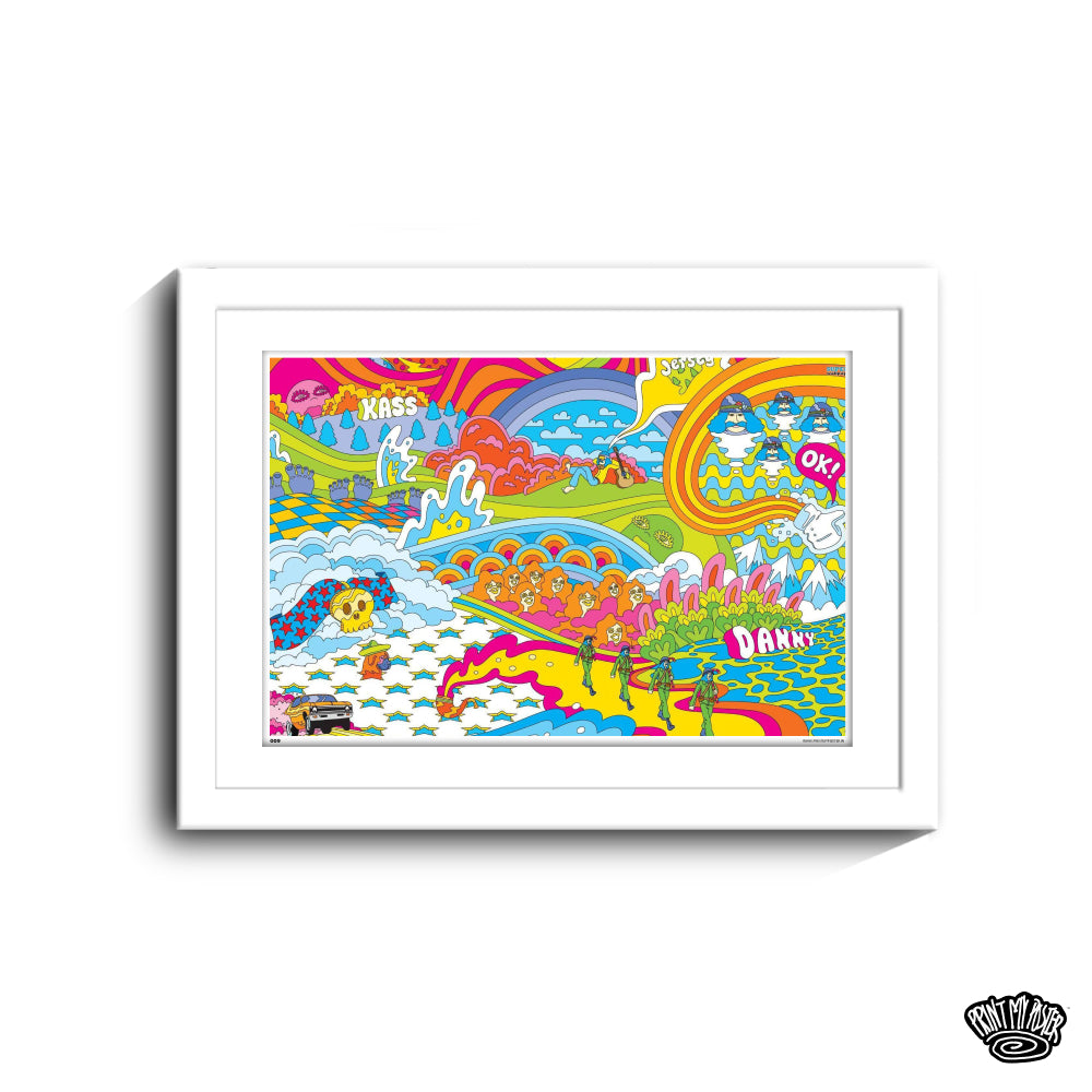 Abstract Art Poster- Corporate Hippie Vibe I
