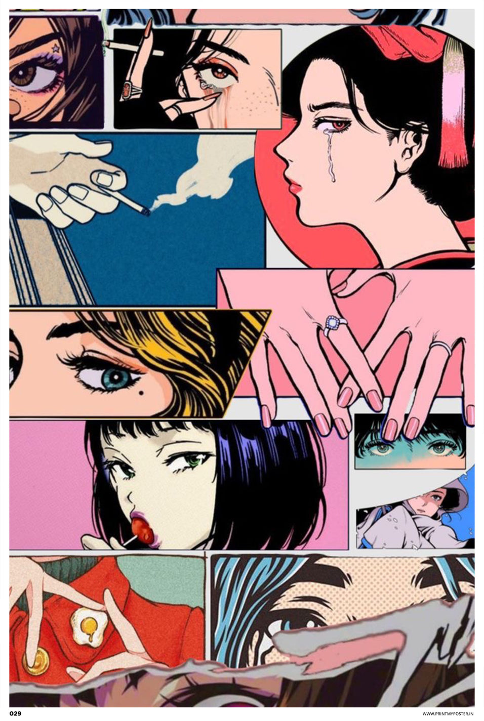 Abstract Art Poster - Ladies!