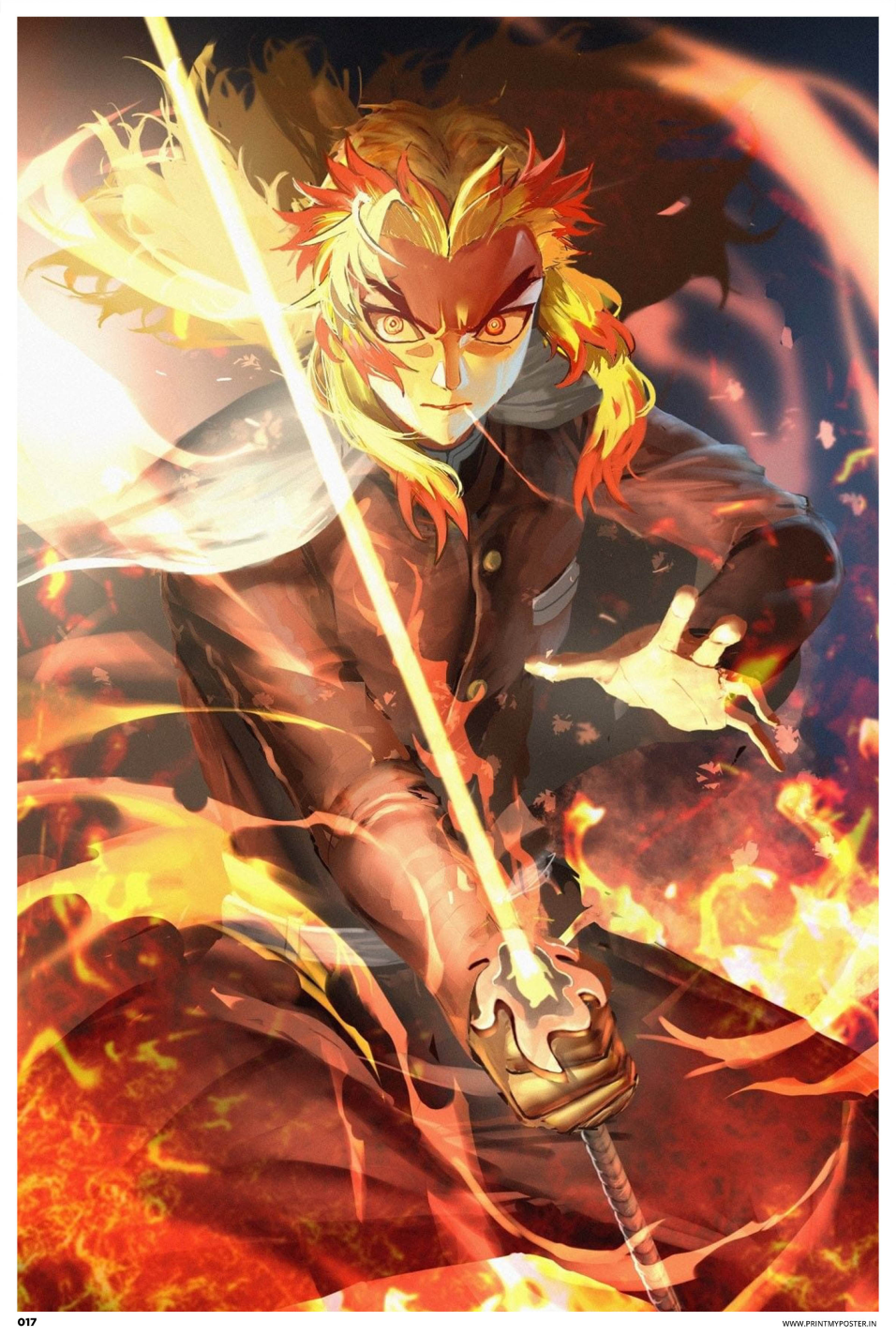 Demon Slayer: Kimetsu no Yaiba - Big Bro Rengoku Poster