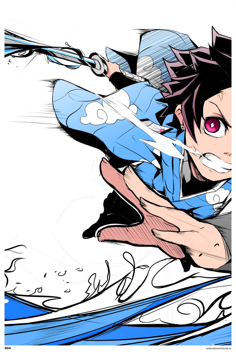 Demon Slayer: Kimetsu no Yaiba - Water Breathing Poster
