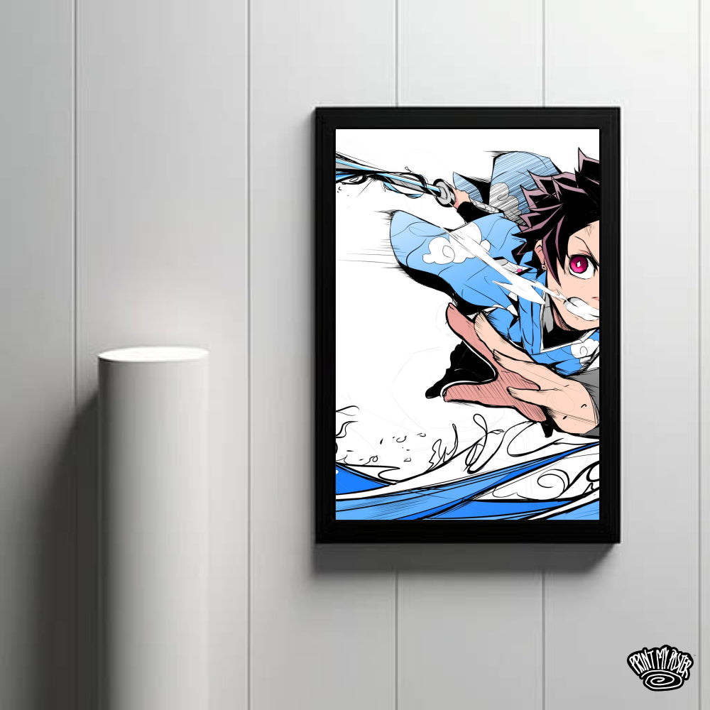 Demon Slayer: Kimetsu no Yaiba - Water Breathing Poster