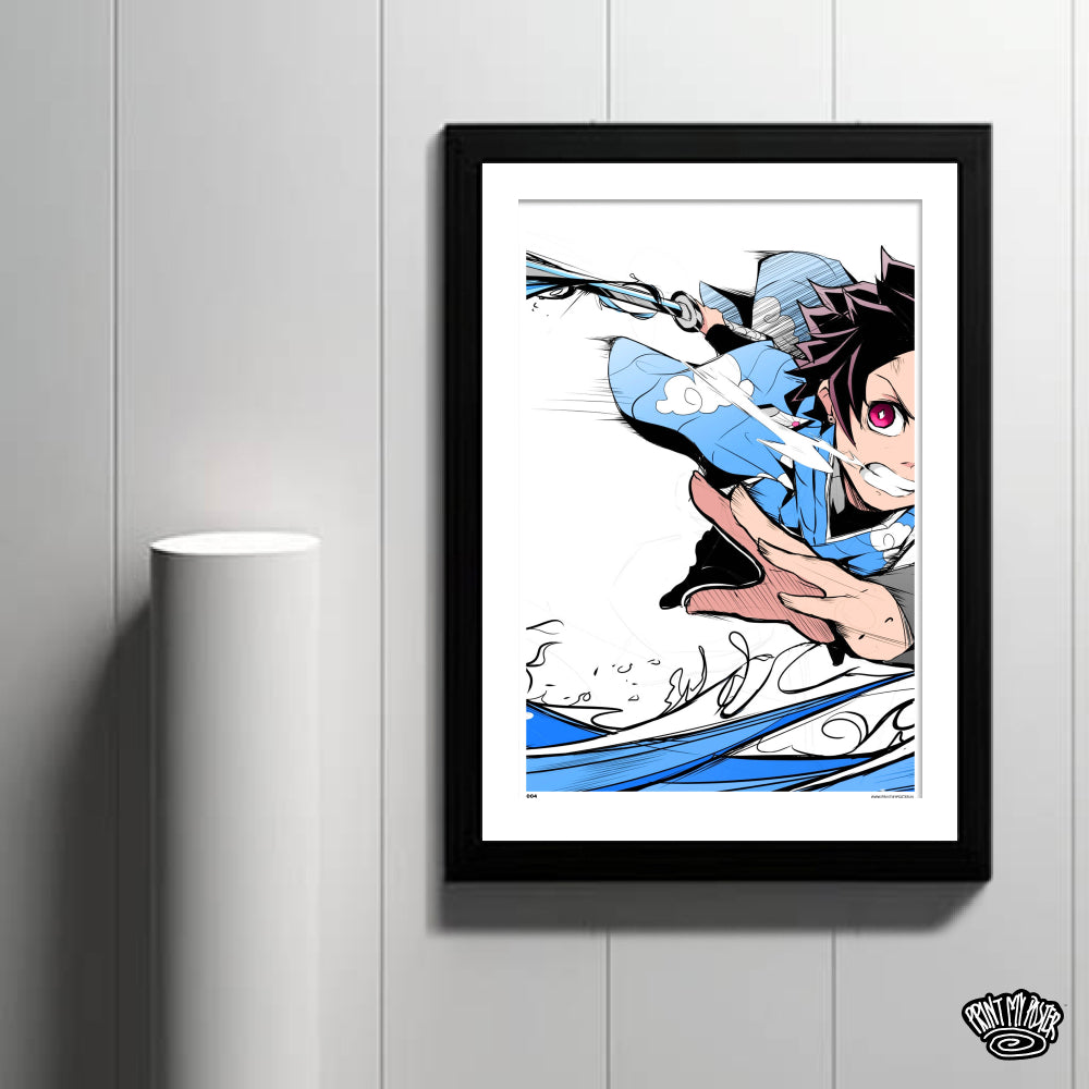 Demon Slayer: Kimetsu no Yaiba - Water Breathing Poster