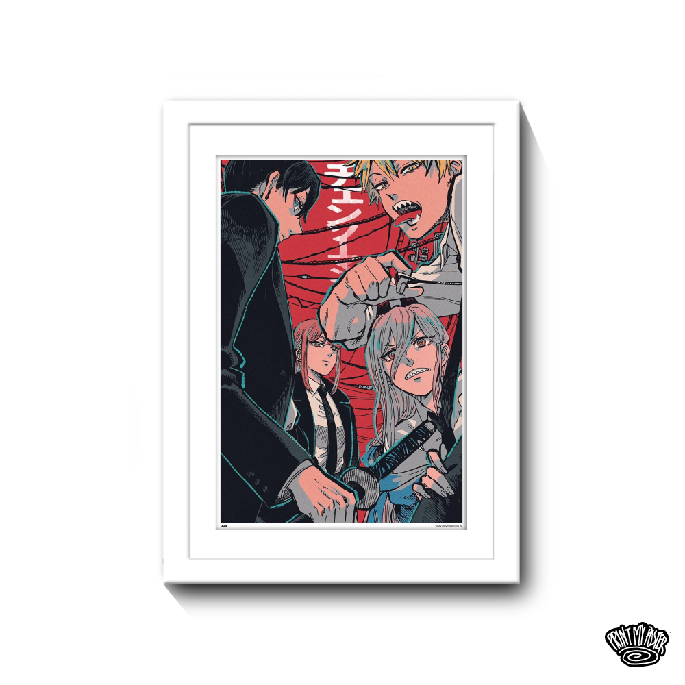 Chainsaw Man Poster - Denji, Power, Aki & Makima