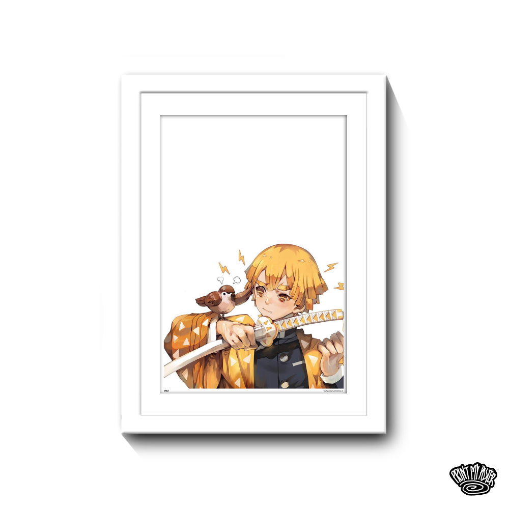 Demon Slayer: Kimetsu no Yaiba Poster - Zenitsu & The Sparrow