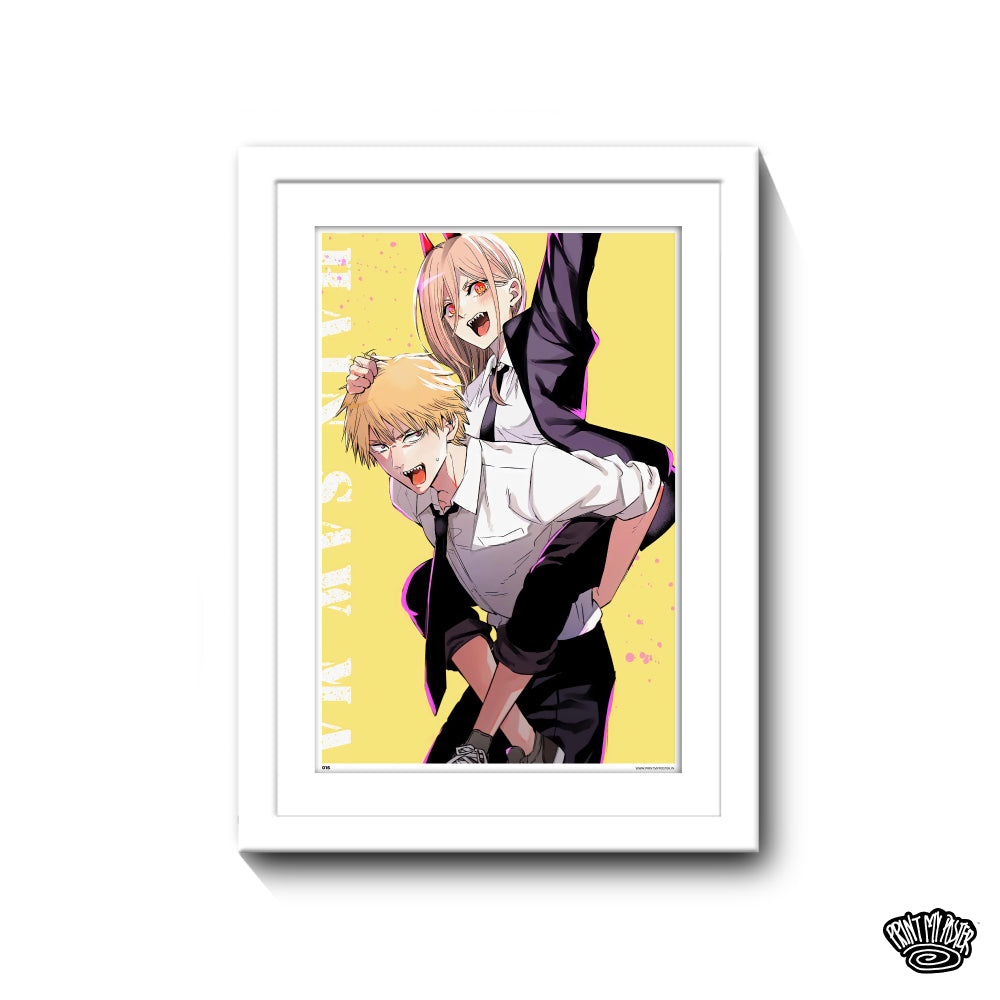 Chainsaw Man Power Poster - Denji & Power