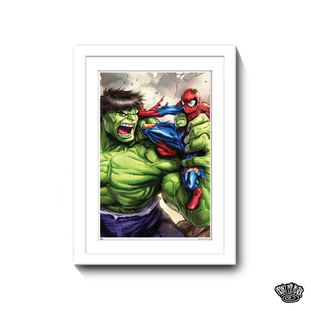 Marvel - Hulk VS Spiderman Poster