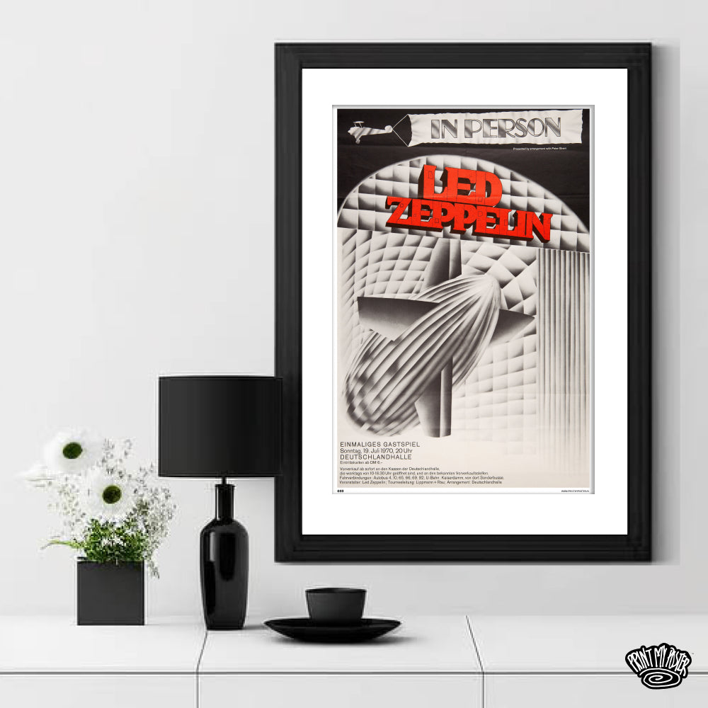In Person - Led Zeppelin Music Poster