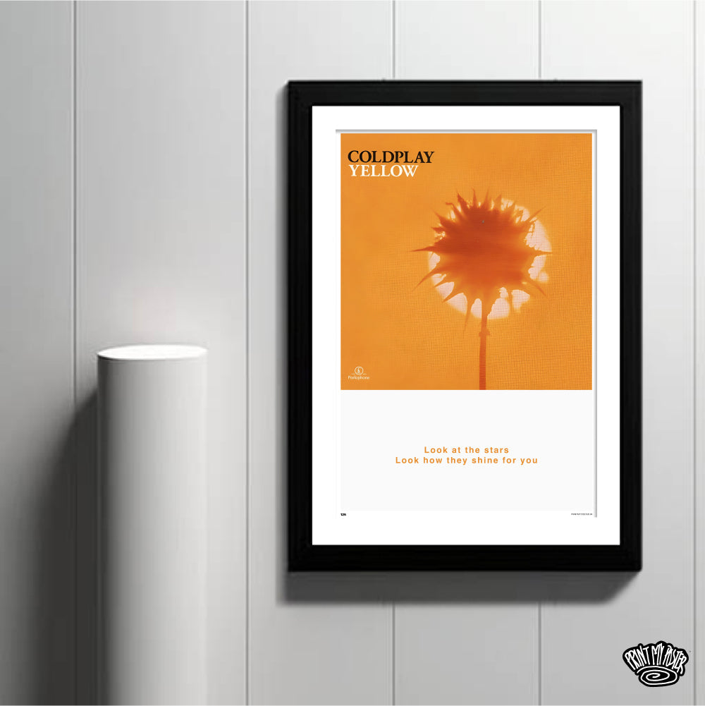 Coldplay Poster - Yellow