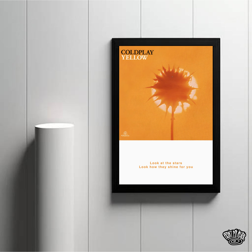 Coldplay Poster - Yellow