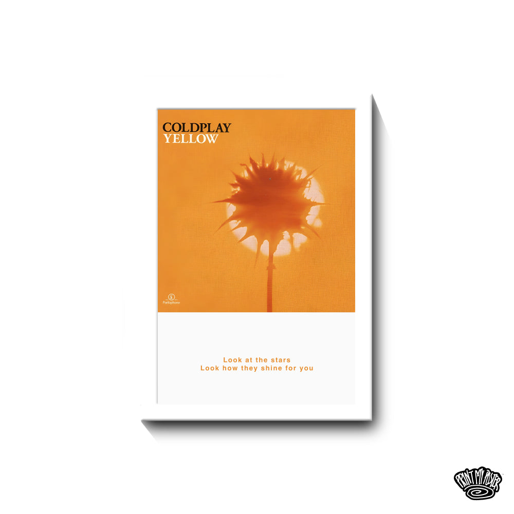 Coldplay Poster - Yellow