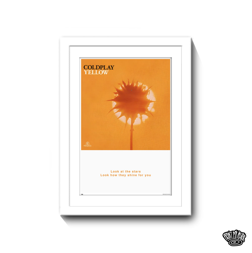 Coldplay Poster - Yellow