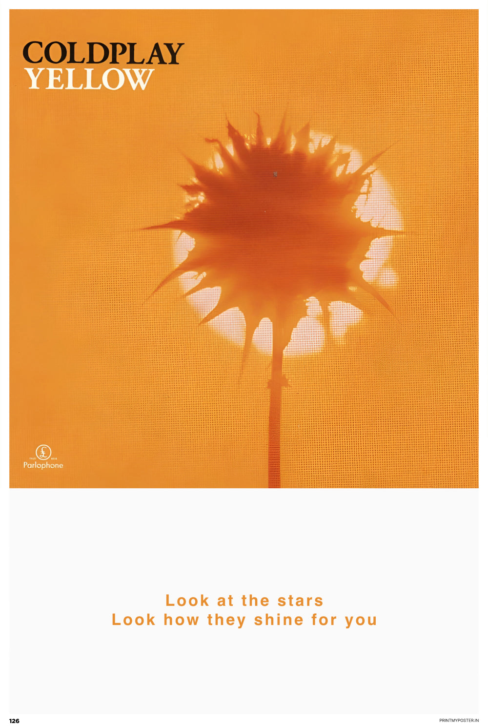 Coldplay Poster - Yellow
