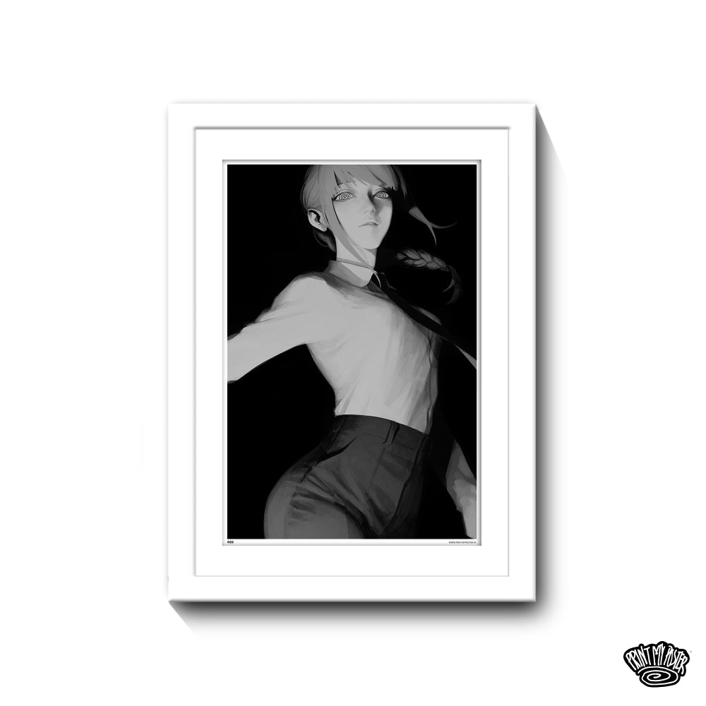 Chainsaw Man Poster - Makima B&W