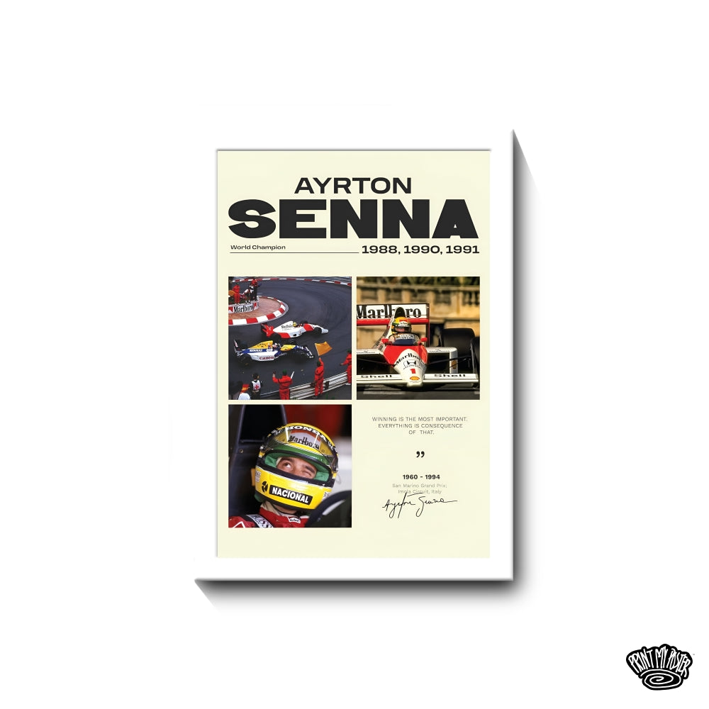 F1 Poster - Ayrton Senna