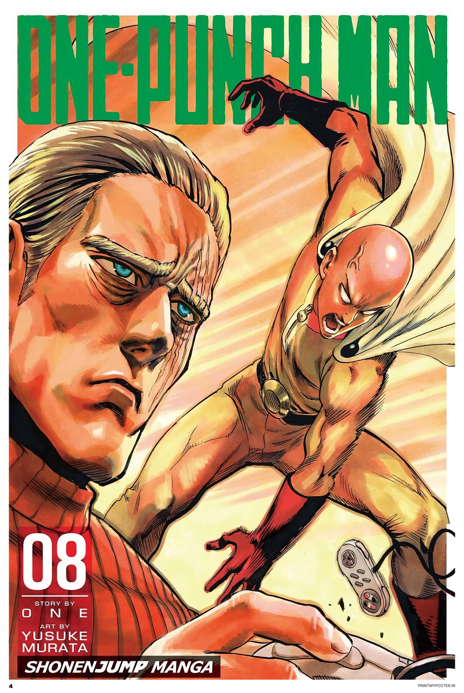 One Punch Man - King V/S Saitama Poster