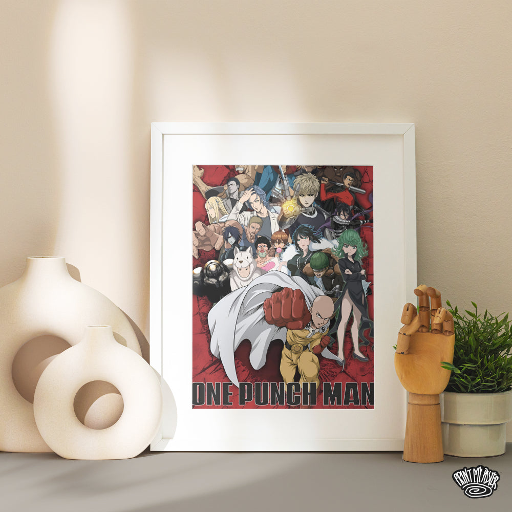 One Punch Man - All Heros Poster