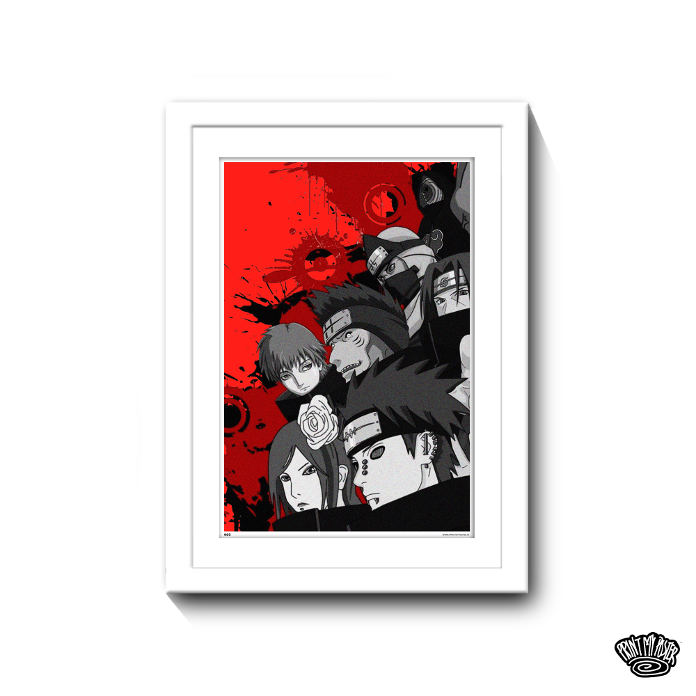 Naruto Poster - Akatsuki Clan (First Half)