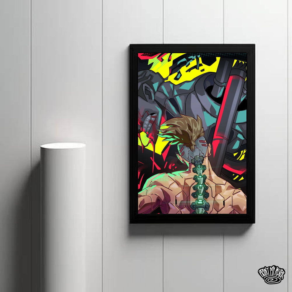 Cyberpunk: Edgerunners Poster - Sandevistan