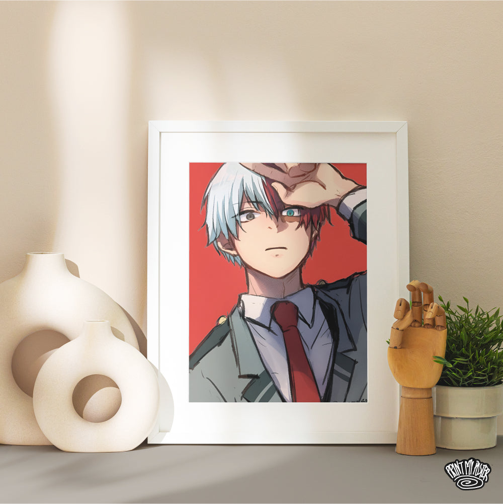 My Hero Academia Poster - Shoto Todoroki