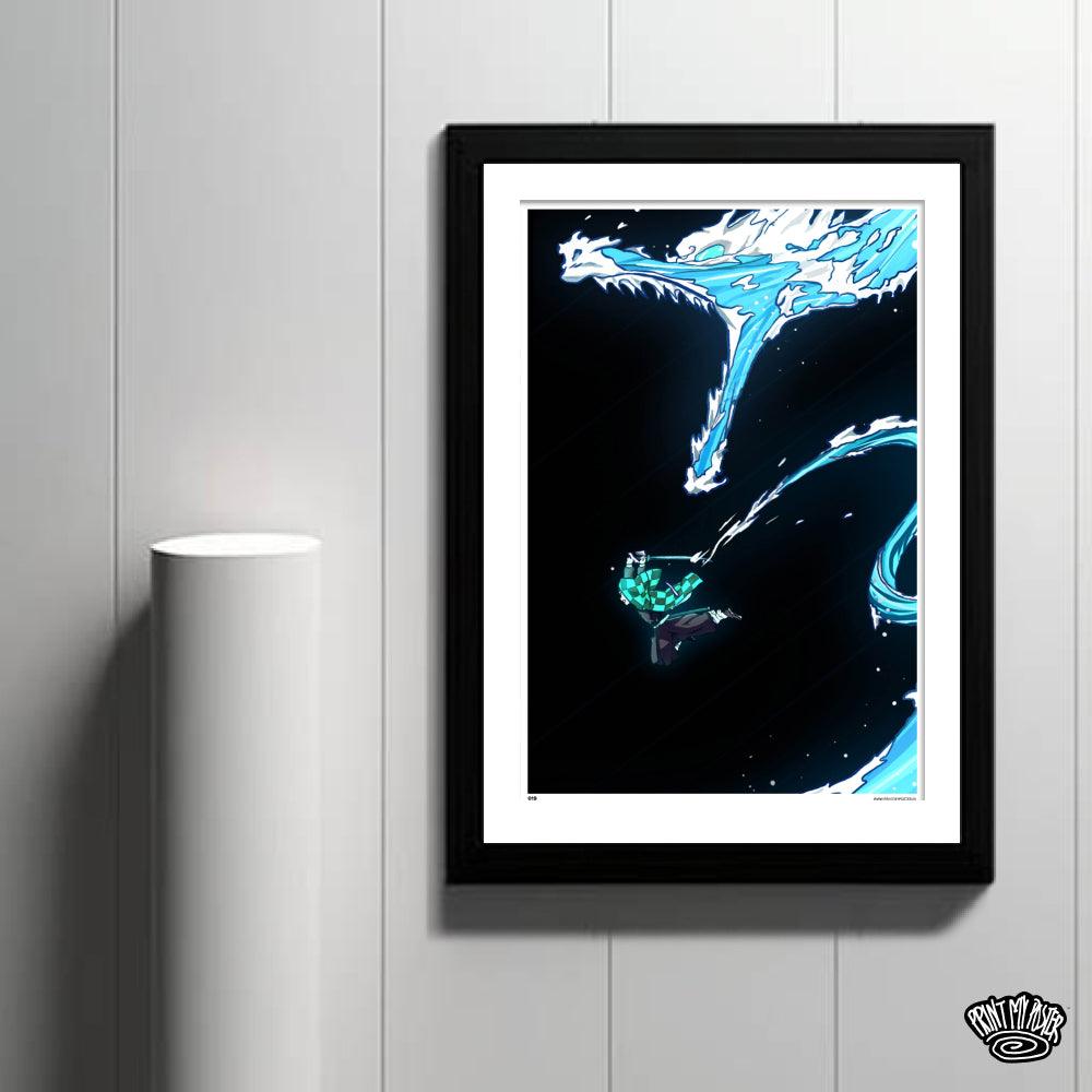 Demon Slayer: Kimetsu no Yaiba - Tanjiro's Water Breathing Poster