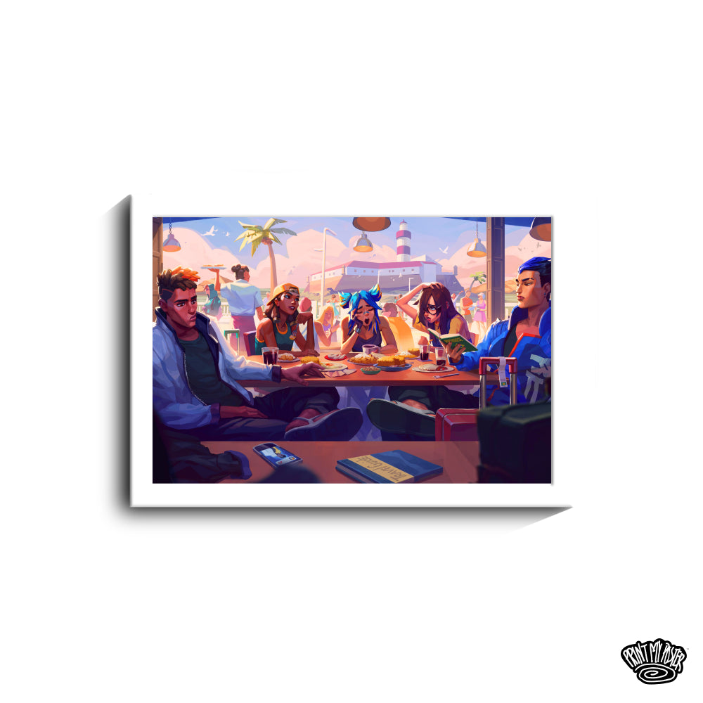 Valorant Poster - Attackers Chilling