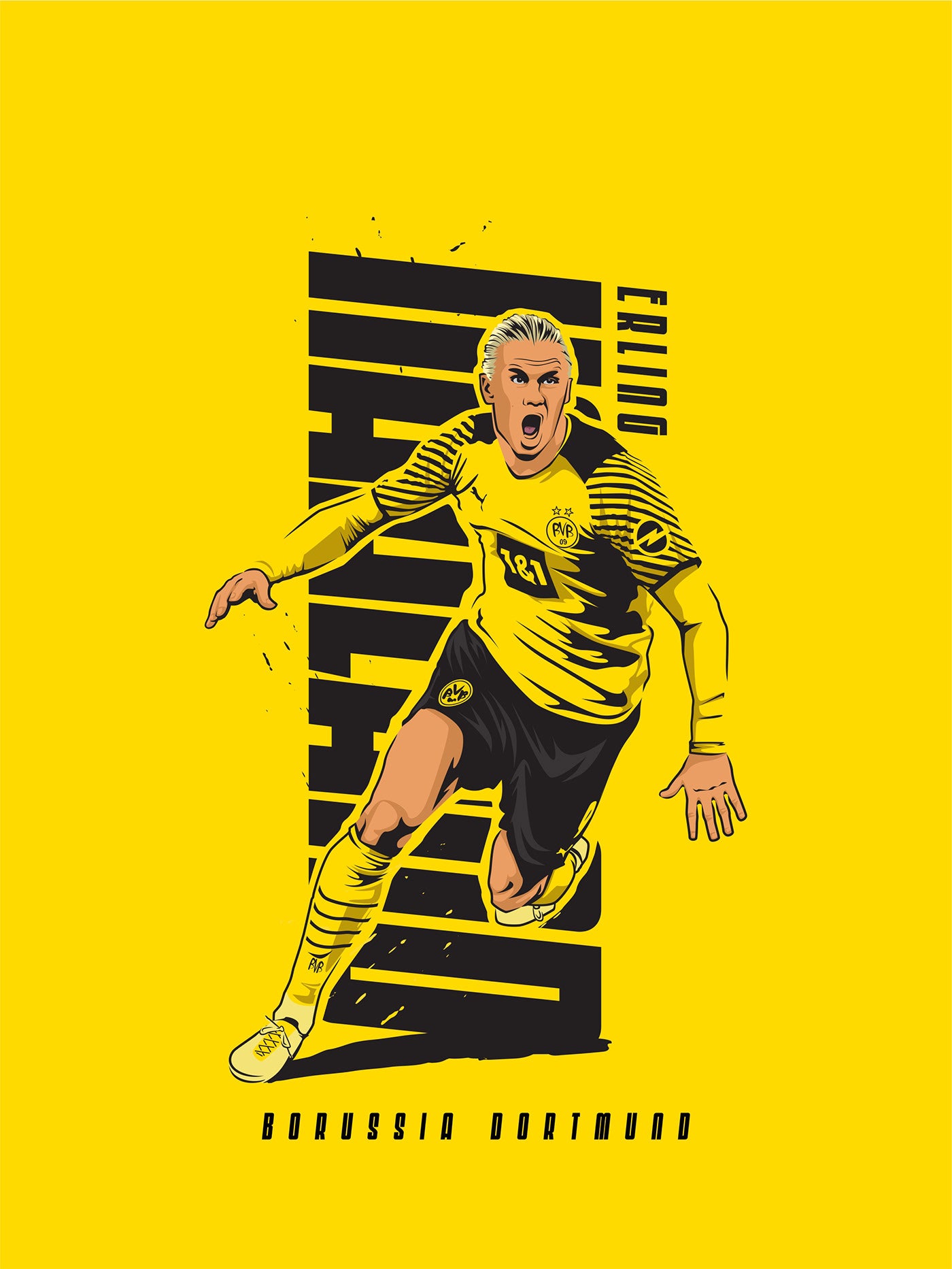 Football Poster - Haaland VIII