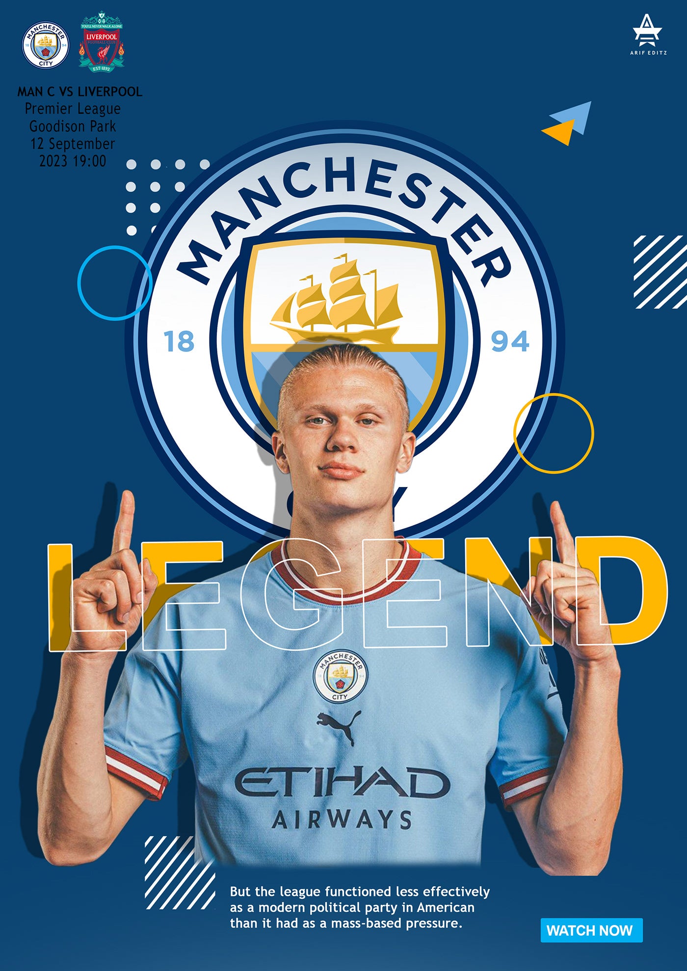 Football Poster - Haaland IX