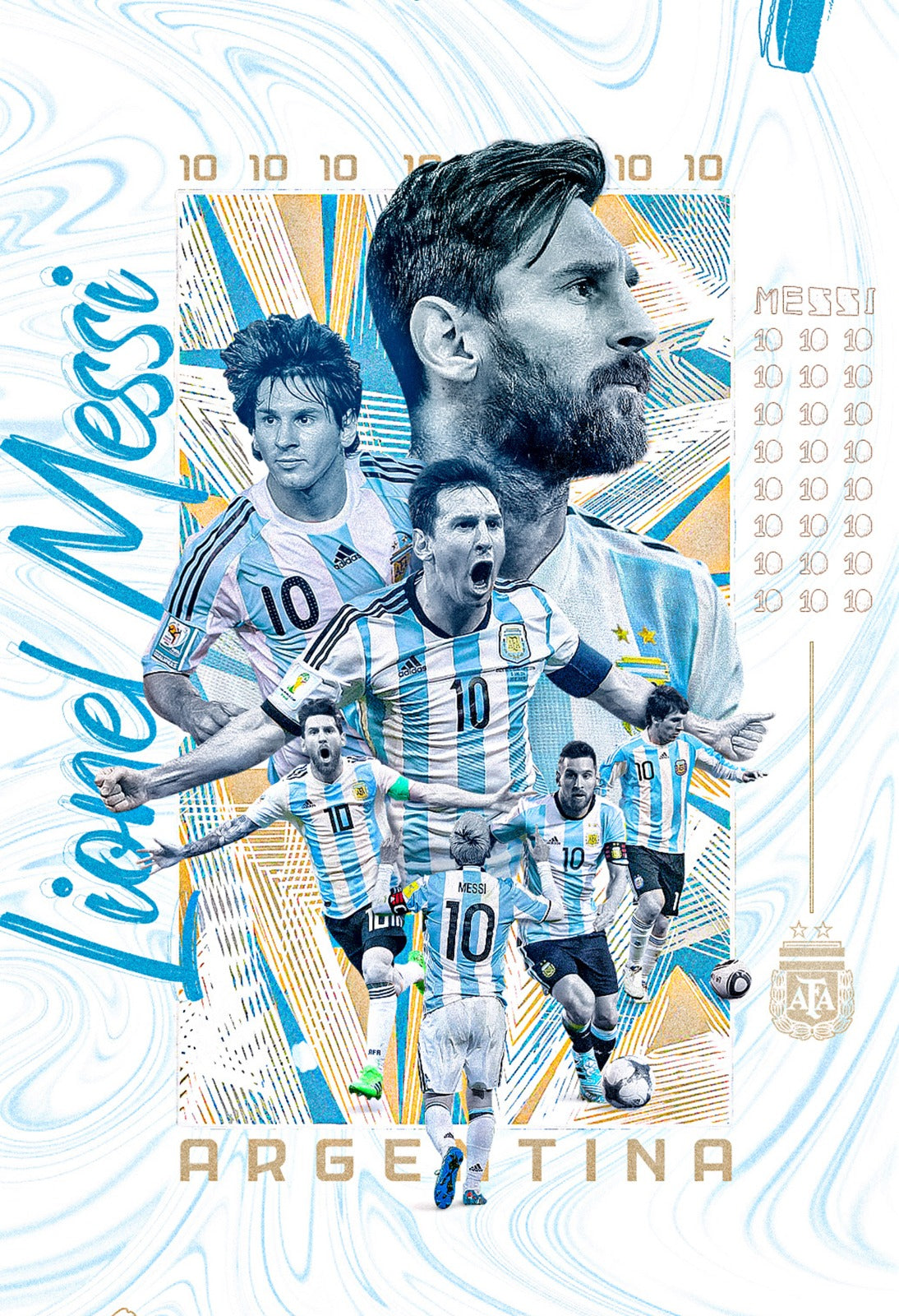 Football Poster - Lionel Messi III