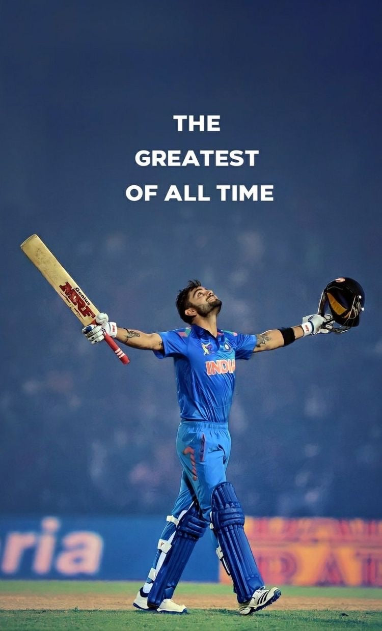 Virat Kohli in his element after making a century!