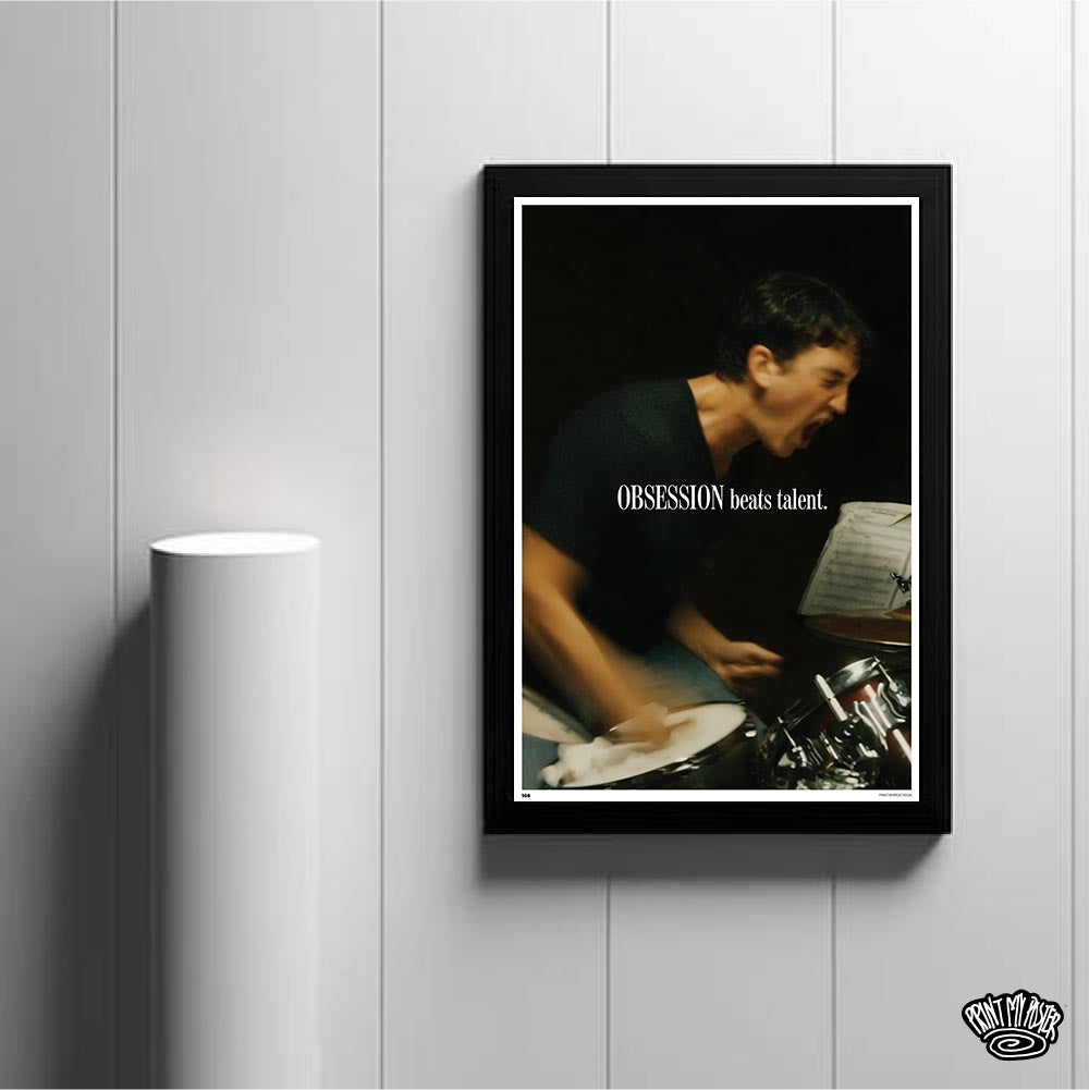 Quotes Poster - Obsession Beats Talent