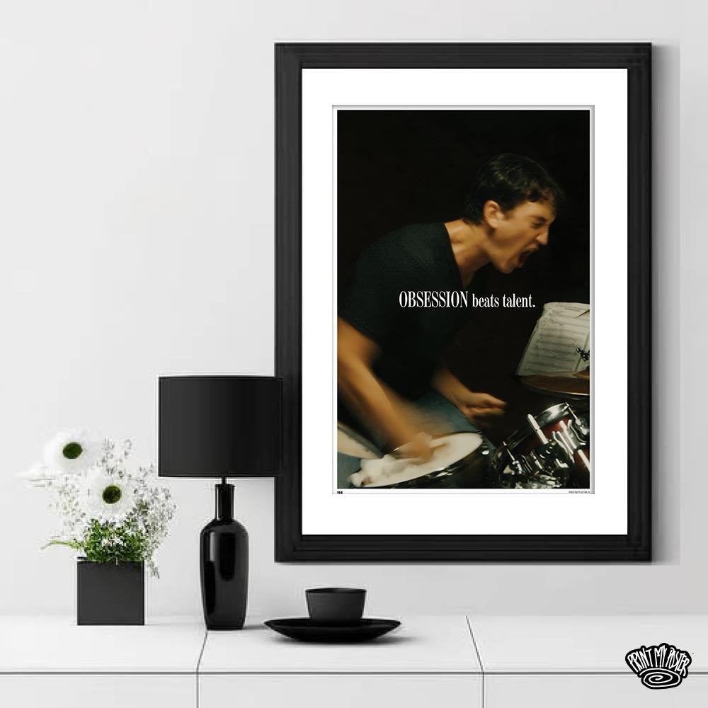 Quotes Poster - Obsession Beats Talent