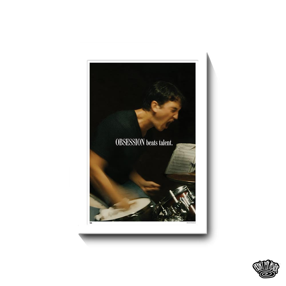 Quotes Poster - Obsession Beats Talent