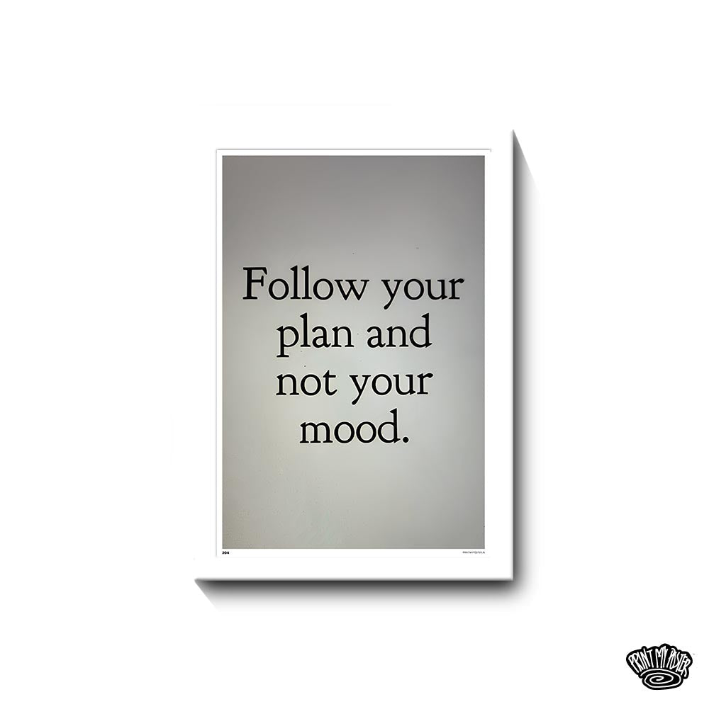 Follow Your Plan