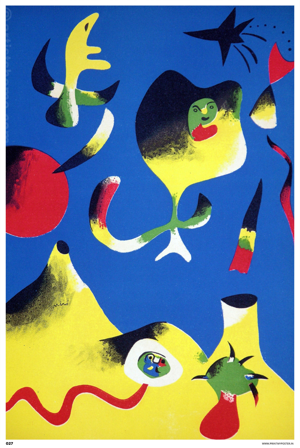 Abstract Art  - Joan Miró - The Air