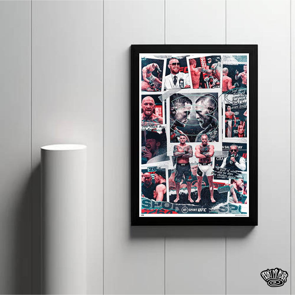 UFC Poster - Dustin Poirier x Conor McGregor