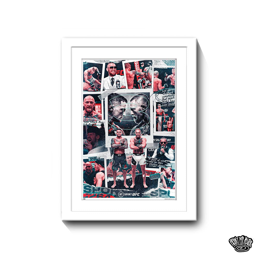 UFC Poster - Dustin Poirier x Conor McGregor