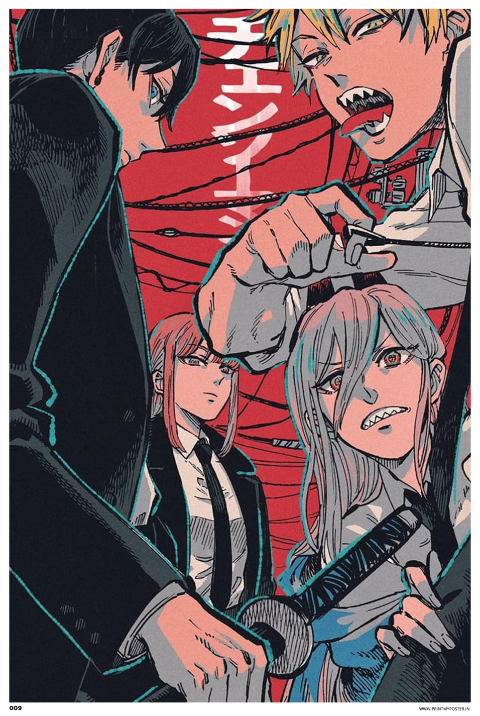 Chainsaw Man - Denji, Power, Aki & Makima