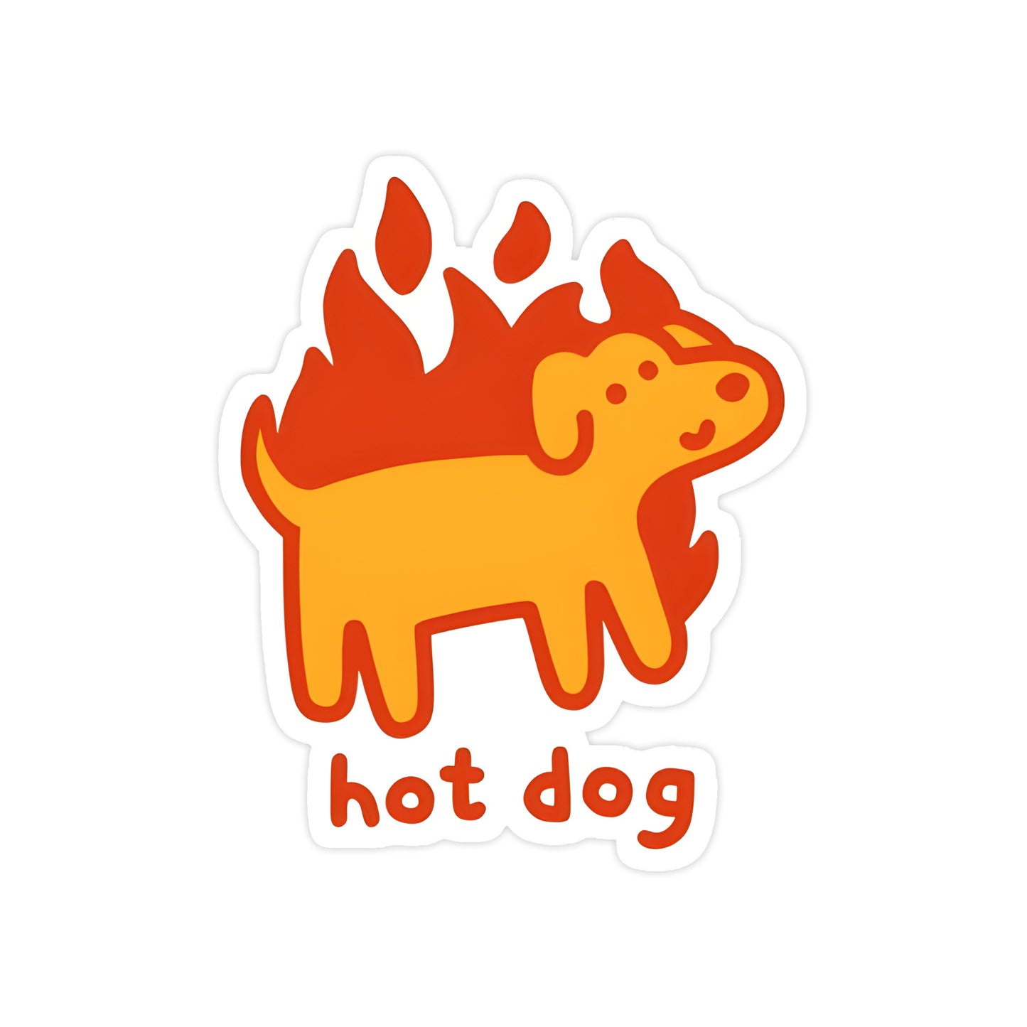 Hot Dog Sticker