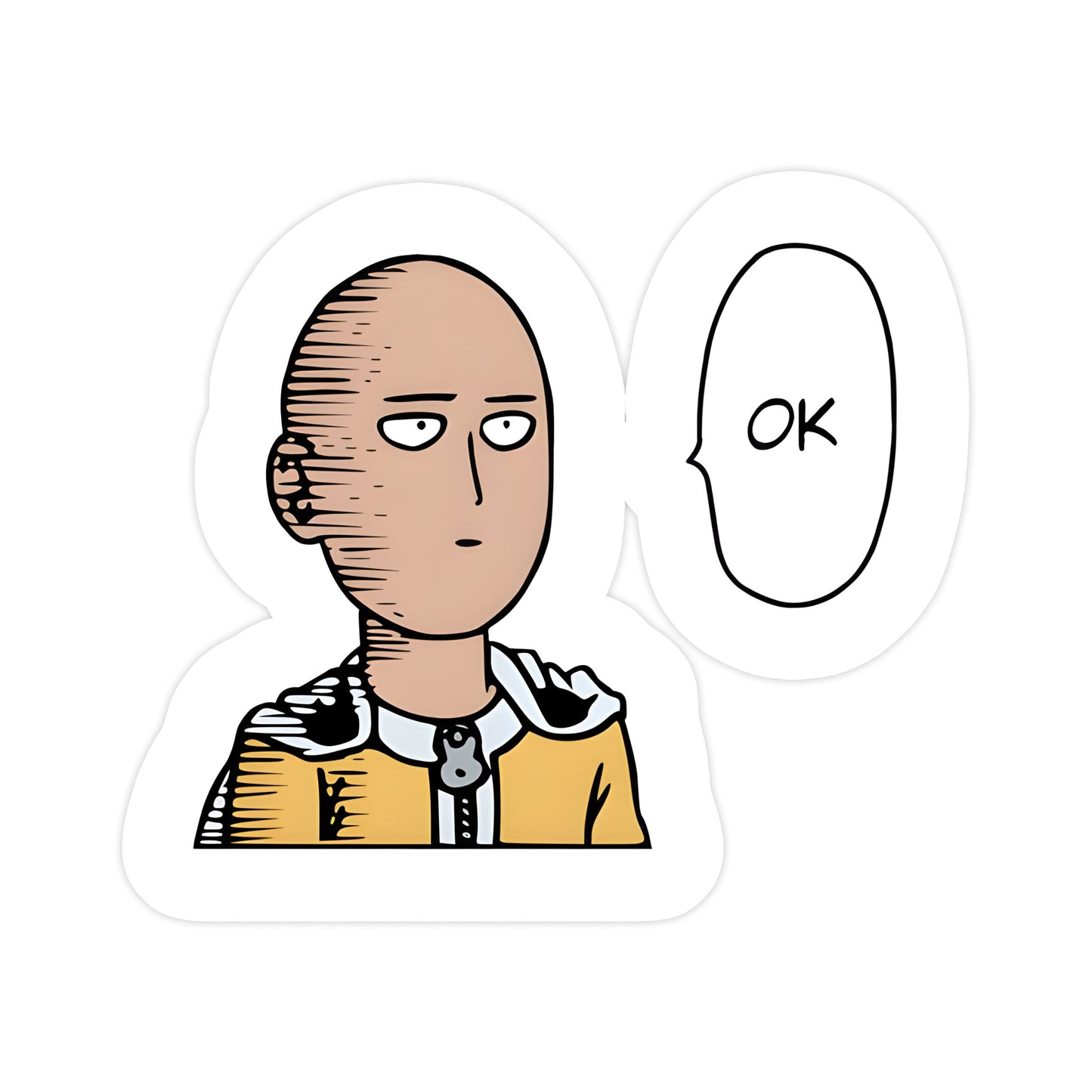 Saitama OK Sticker - One Punch Man