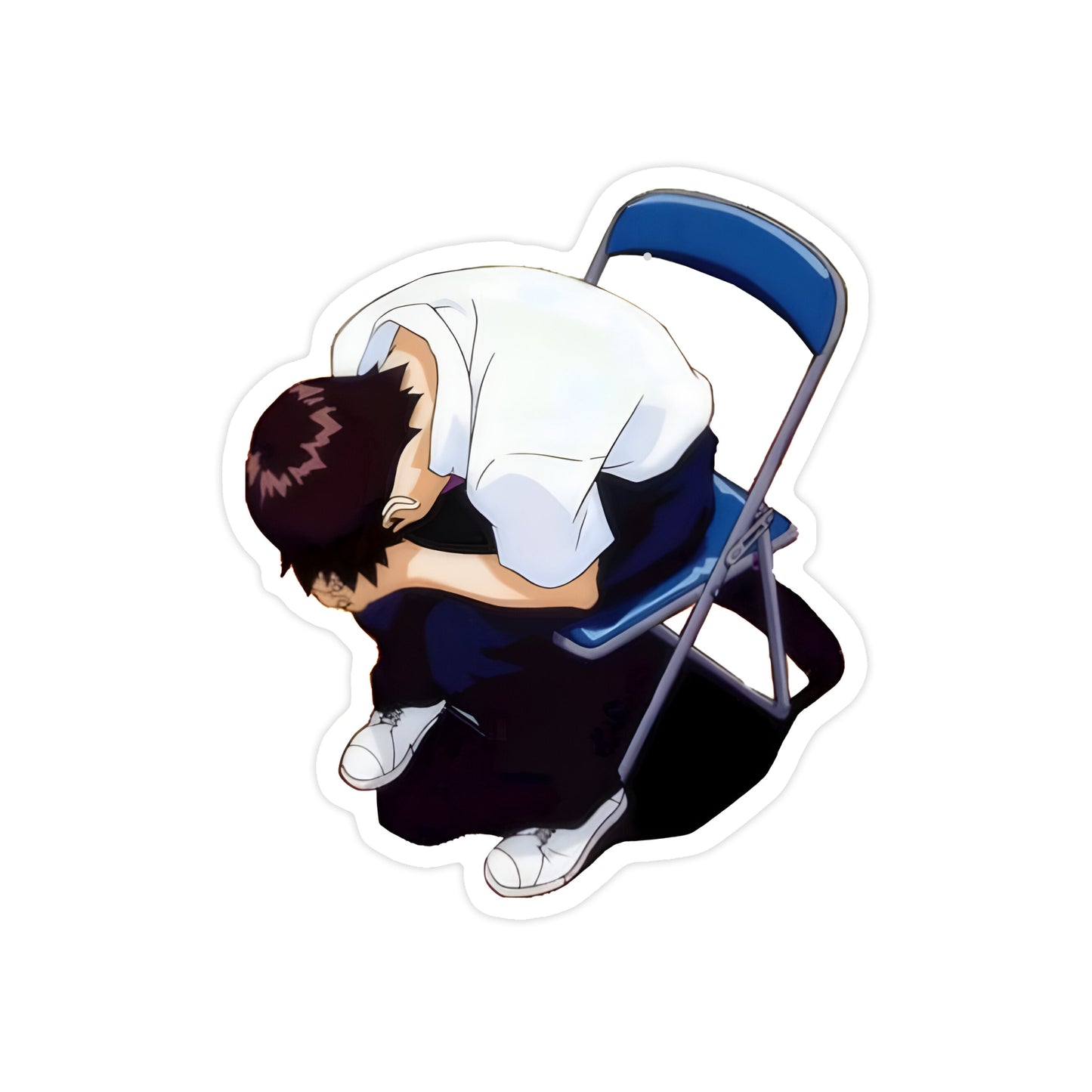 Shinji Crying Sticker - Neon Genesis Evangelion