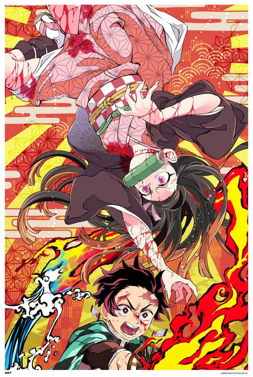 Demon Slayer: Kimetsu no Yaiba - Tanjiro & Nezuko Fighting