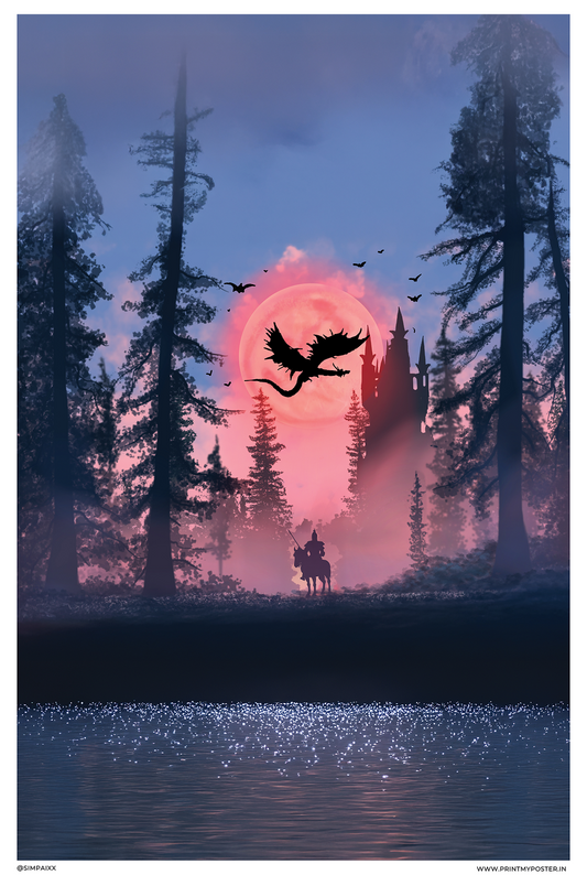 The spooky night and the Knight. - by Simpaixx